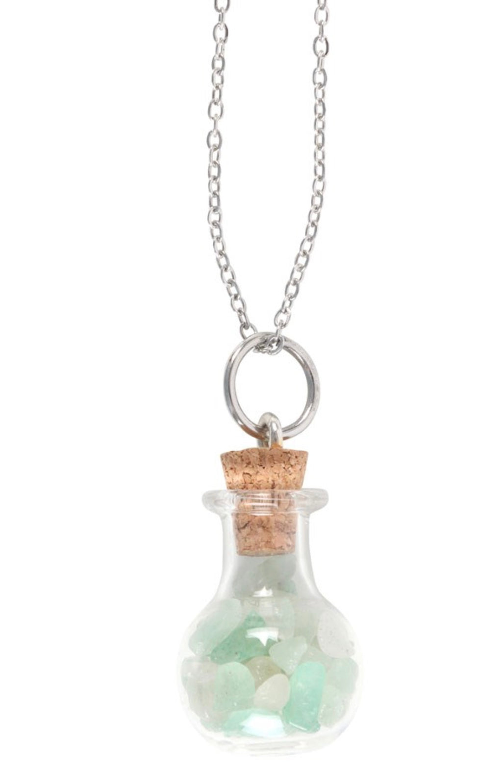 Green Aventurine Potion Bottle Necklace