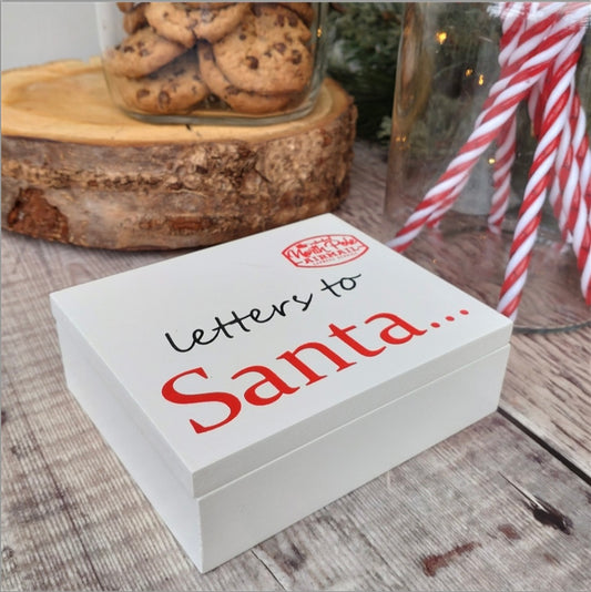 Letters to Santa Box with notepad and pencil