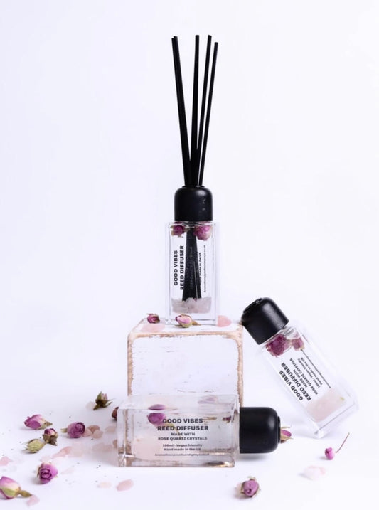 Good Vibes - Rose Quartz Crystal Diffuser