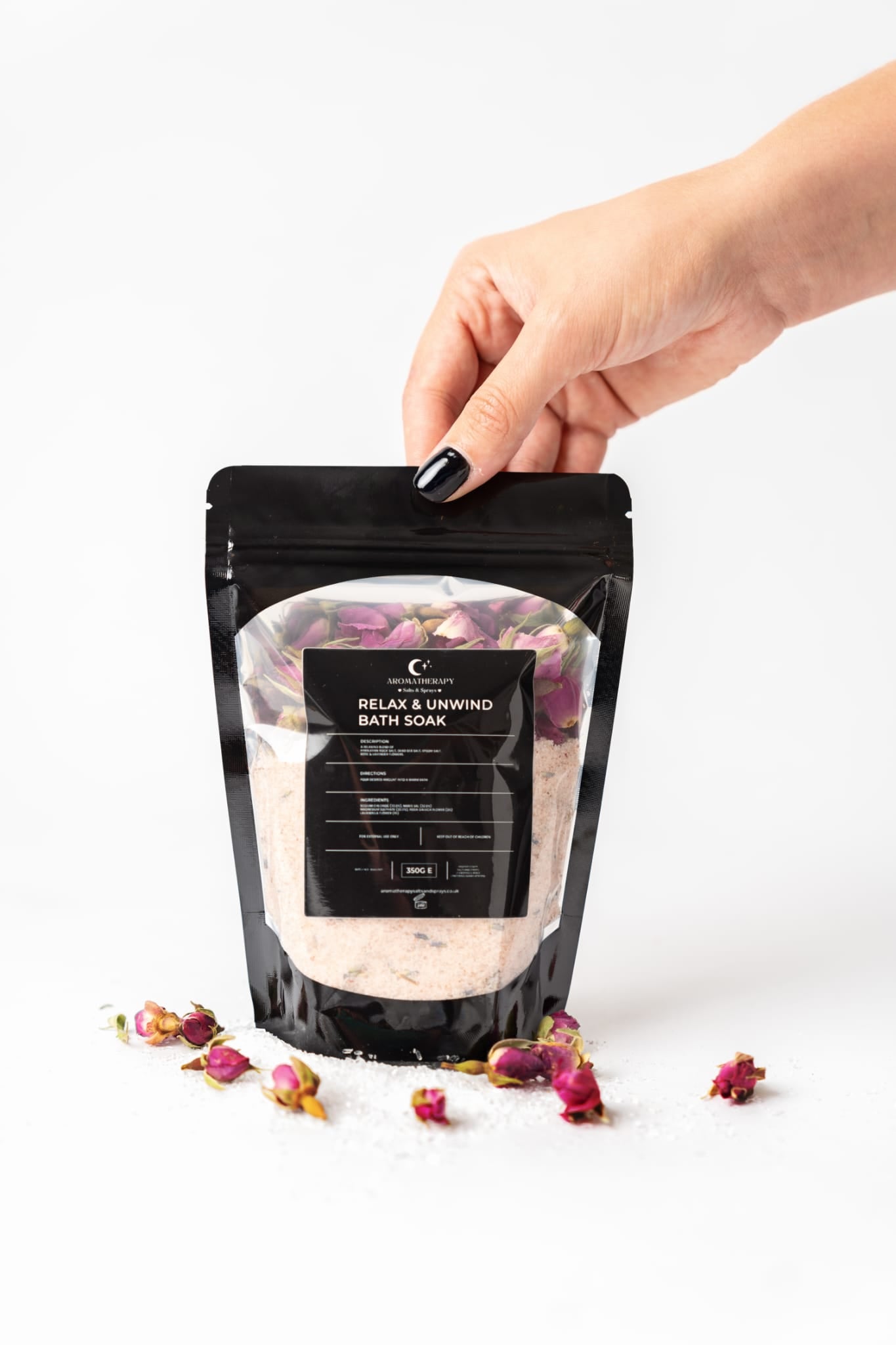 Relax and unwind Natural bath salt Soak