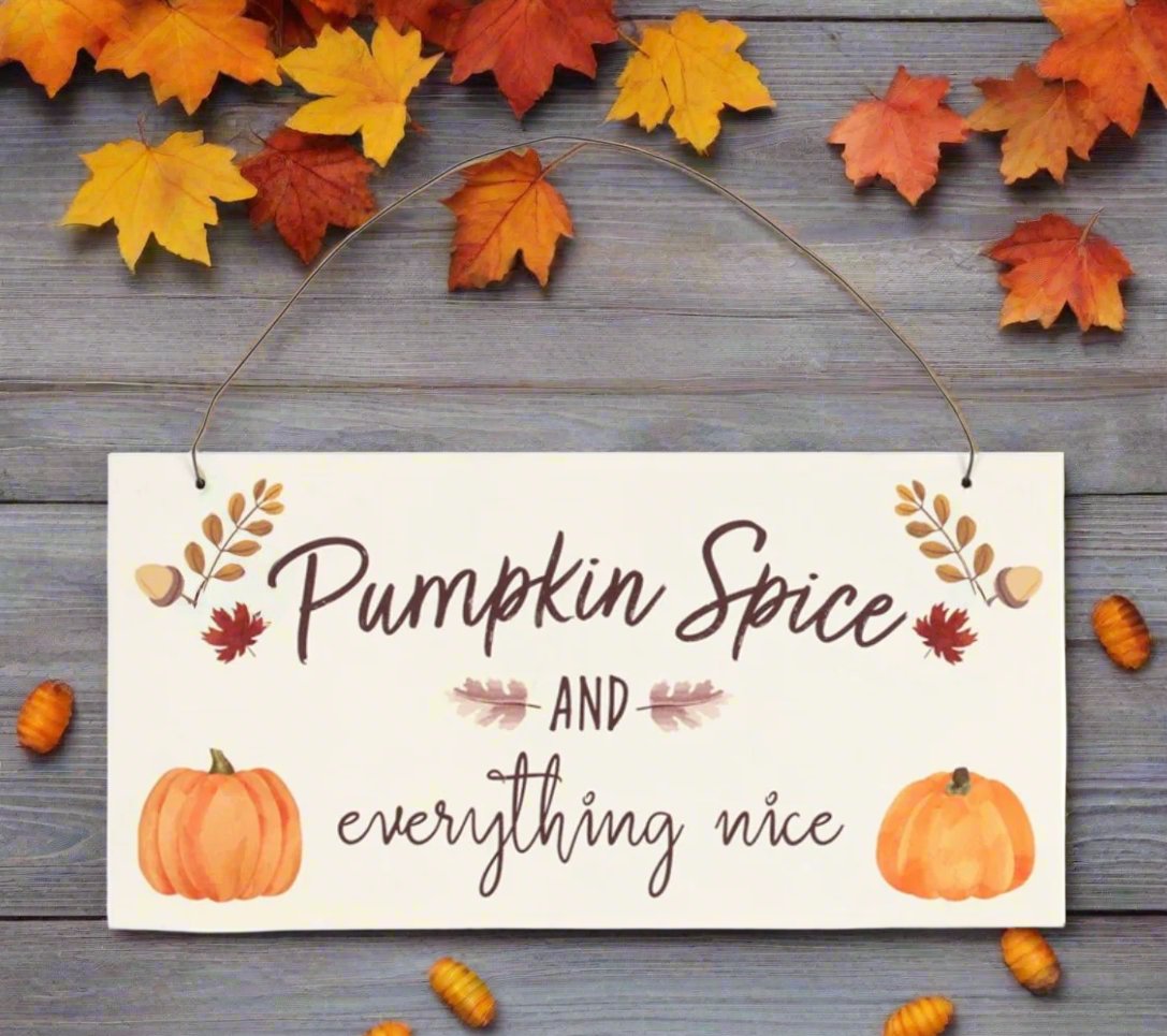 20cm Pumpkin Spice Sign