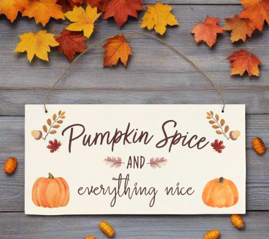 20cm Pumpkin Spice Sign