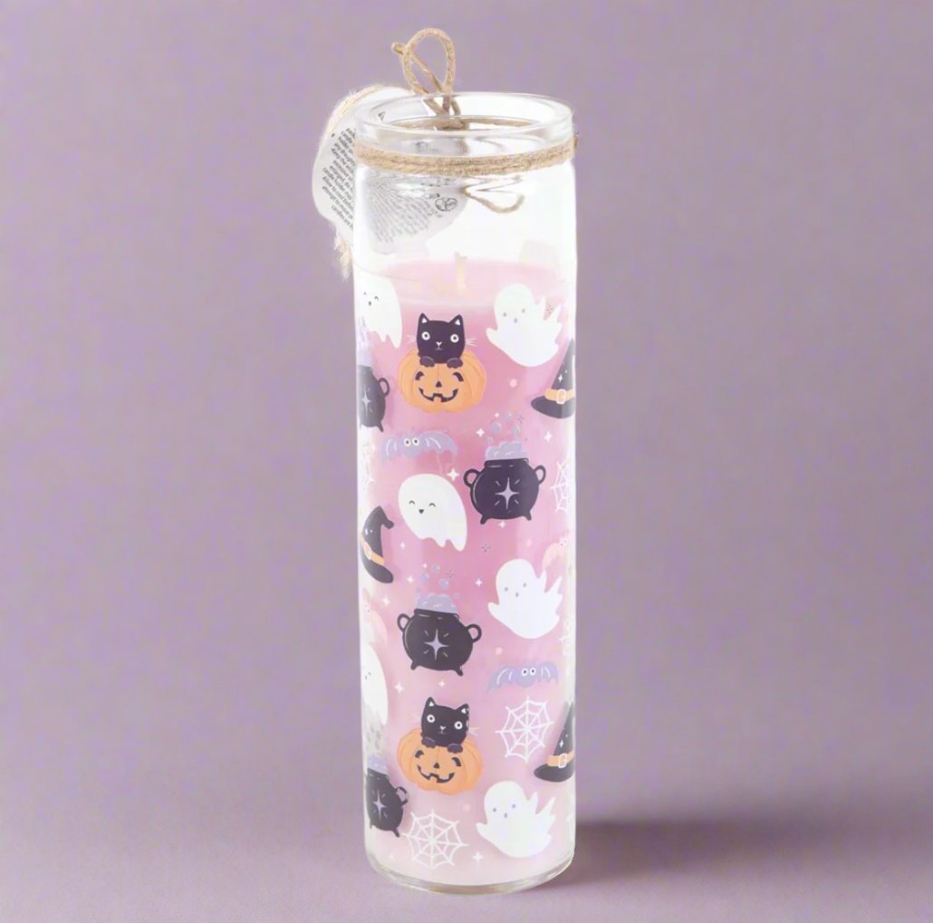 Candy Apple Halloween Candle - Pastel