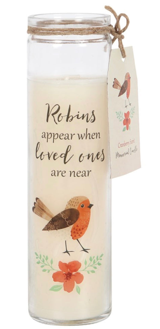 Robin Remember Me Candle