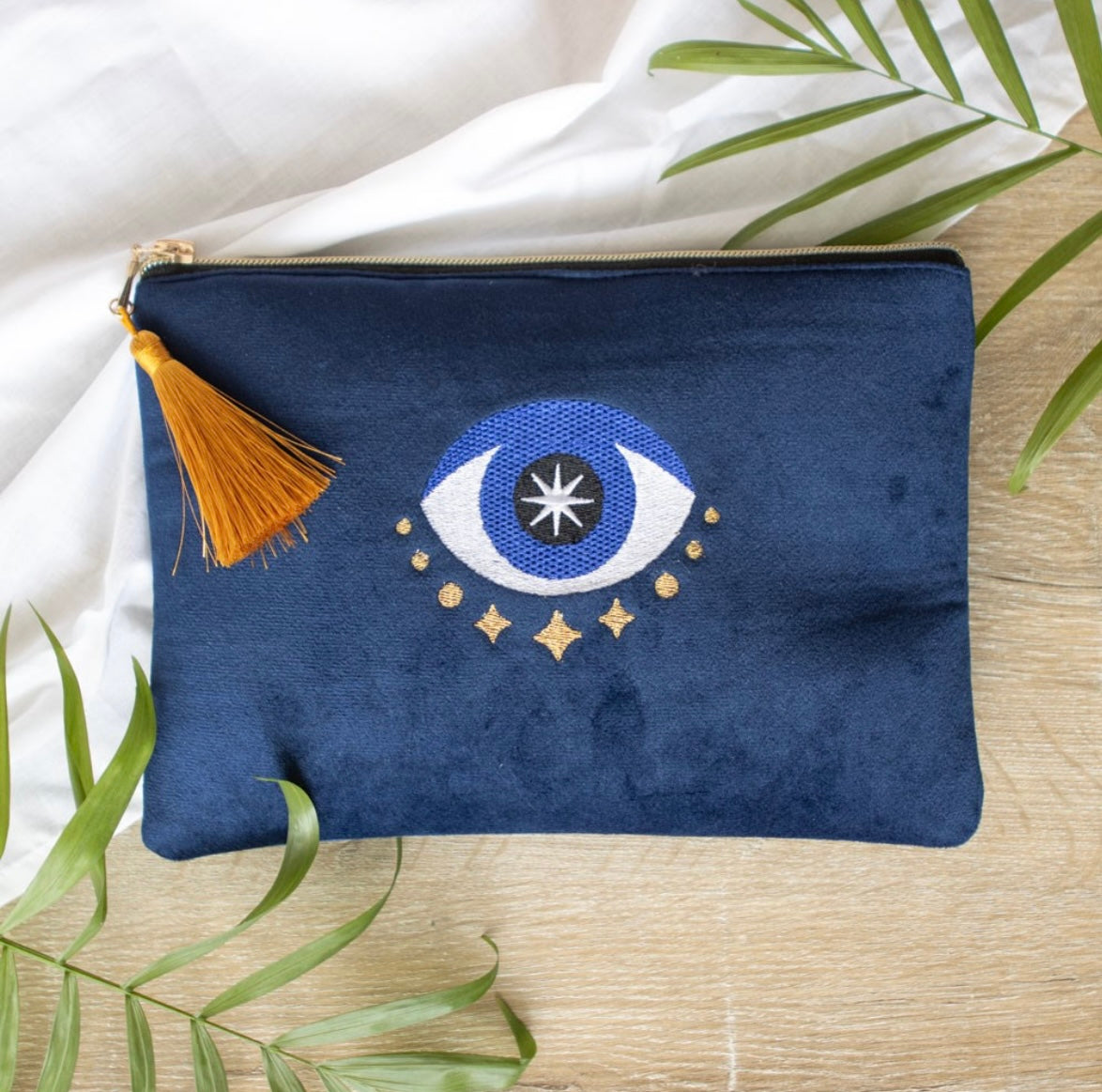 All Seeing Eye Velvet Make Up bag