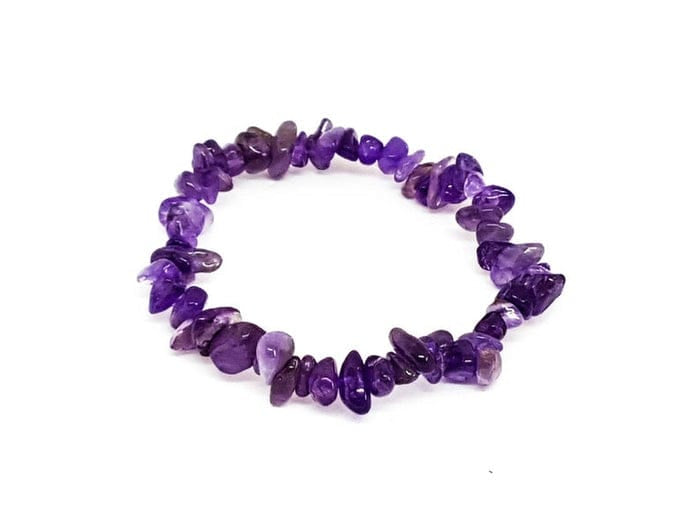 Amethyst Crystal Chip Bracelet
