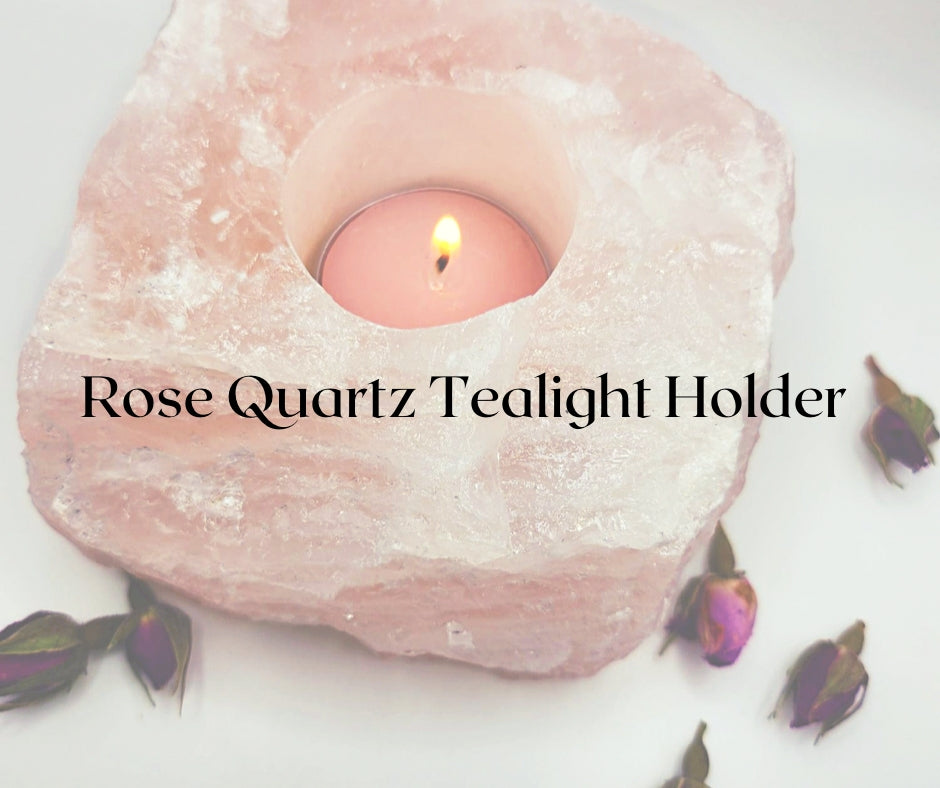 🌹Rose Quartz Tea Light Holder 🌹