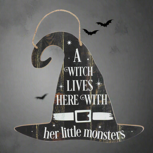 A Witch Lives Here Sign