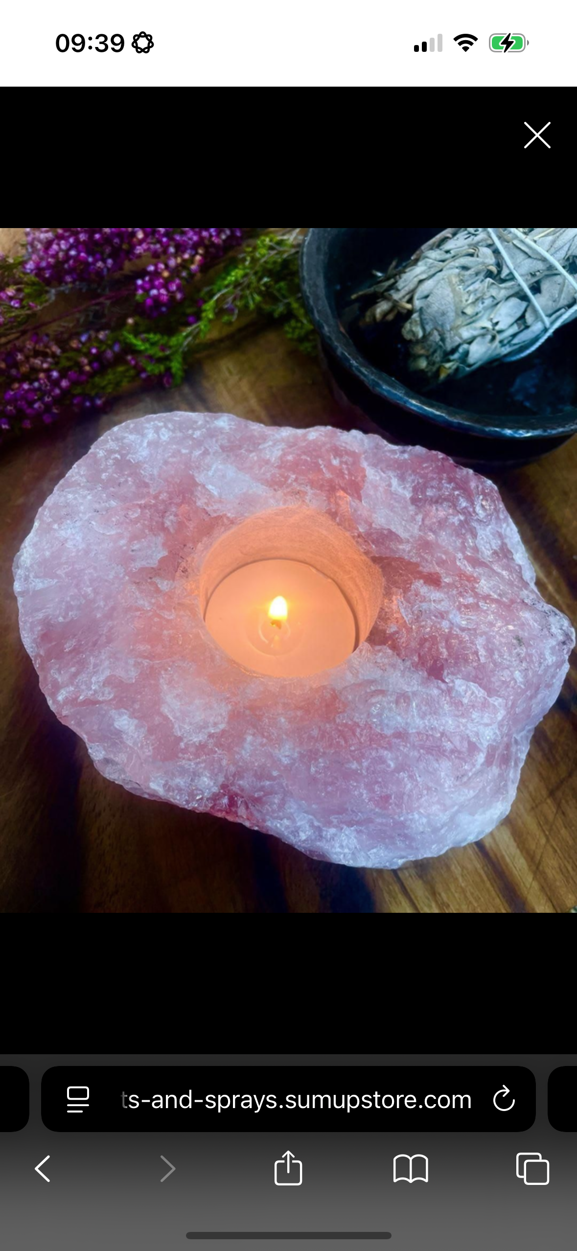 🌹Rose Quartz Tea Light Holder 🌹