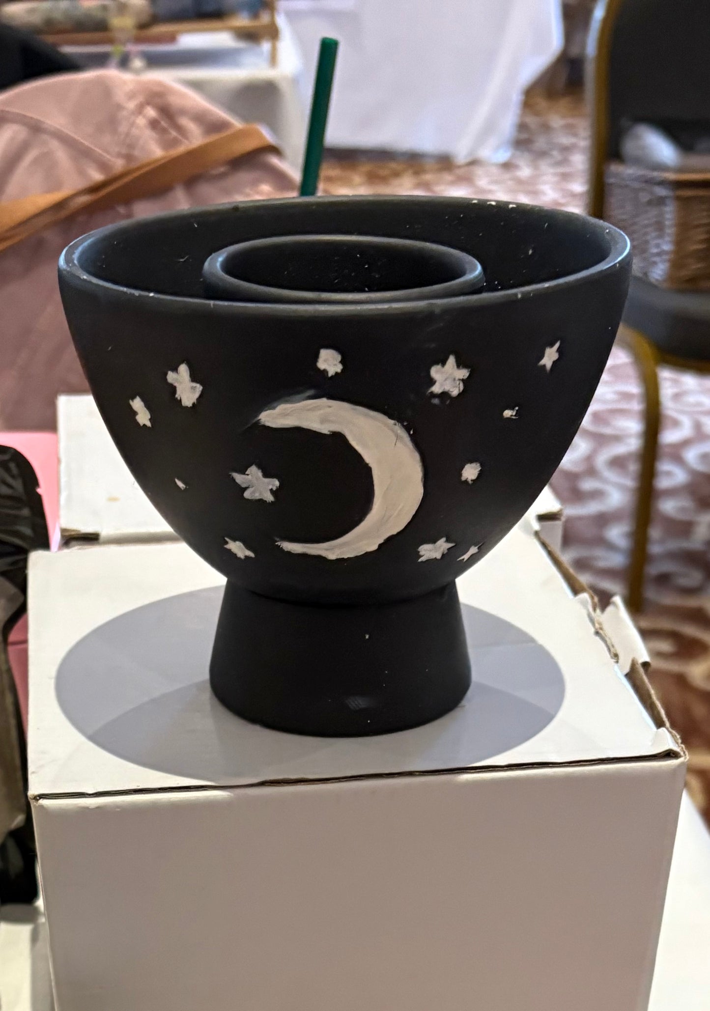 Sage Bowl Hand Painted