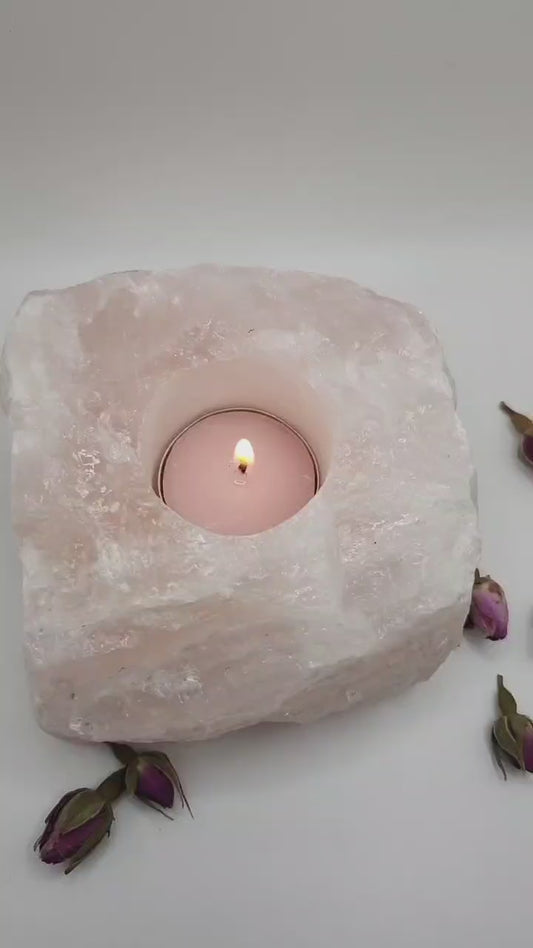 🌹Rose Quartz Tea Light Holder 🌹