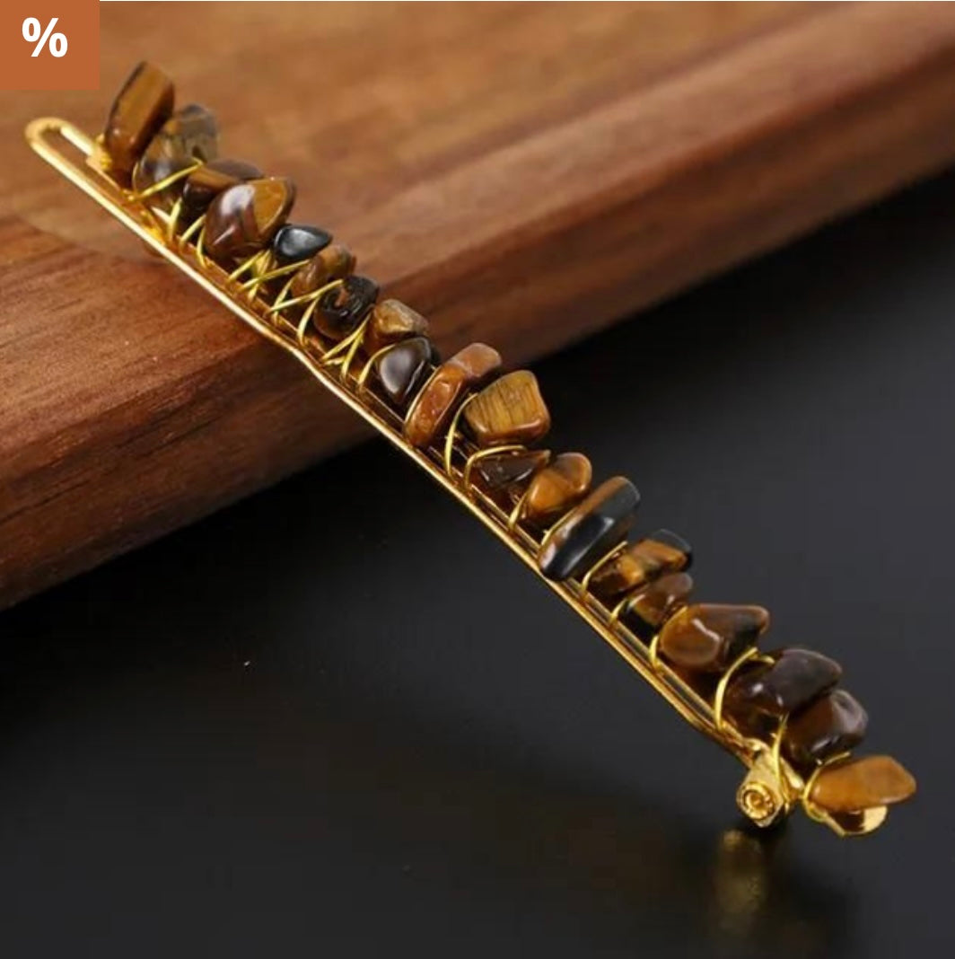 Tigers eye Hair Clip