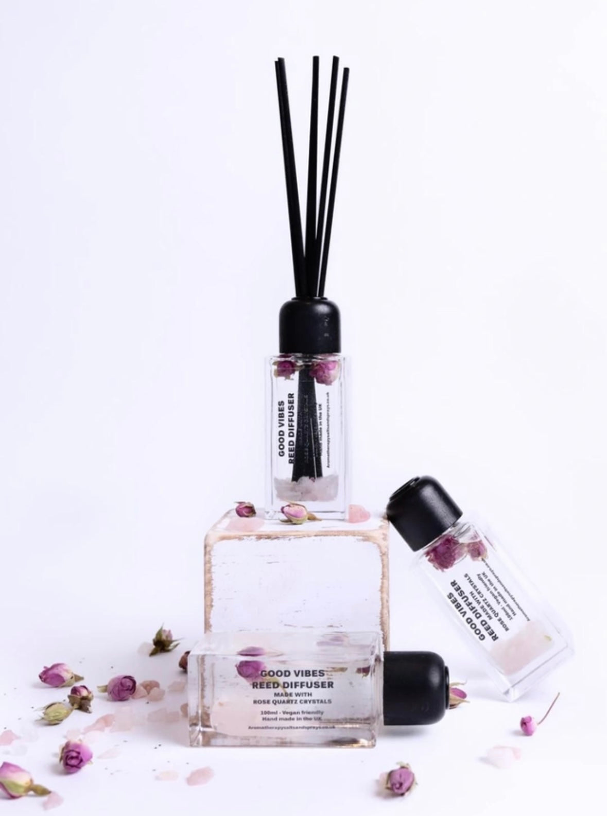 Good Vibes - Rose Quartz Crystal Diffuser