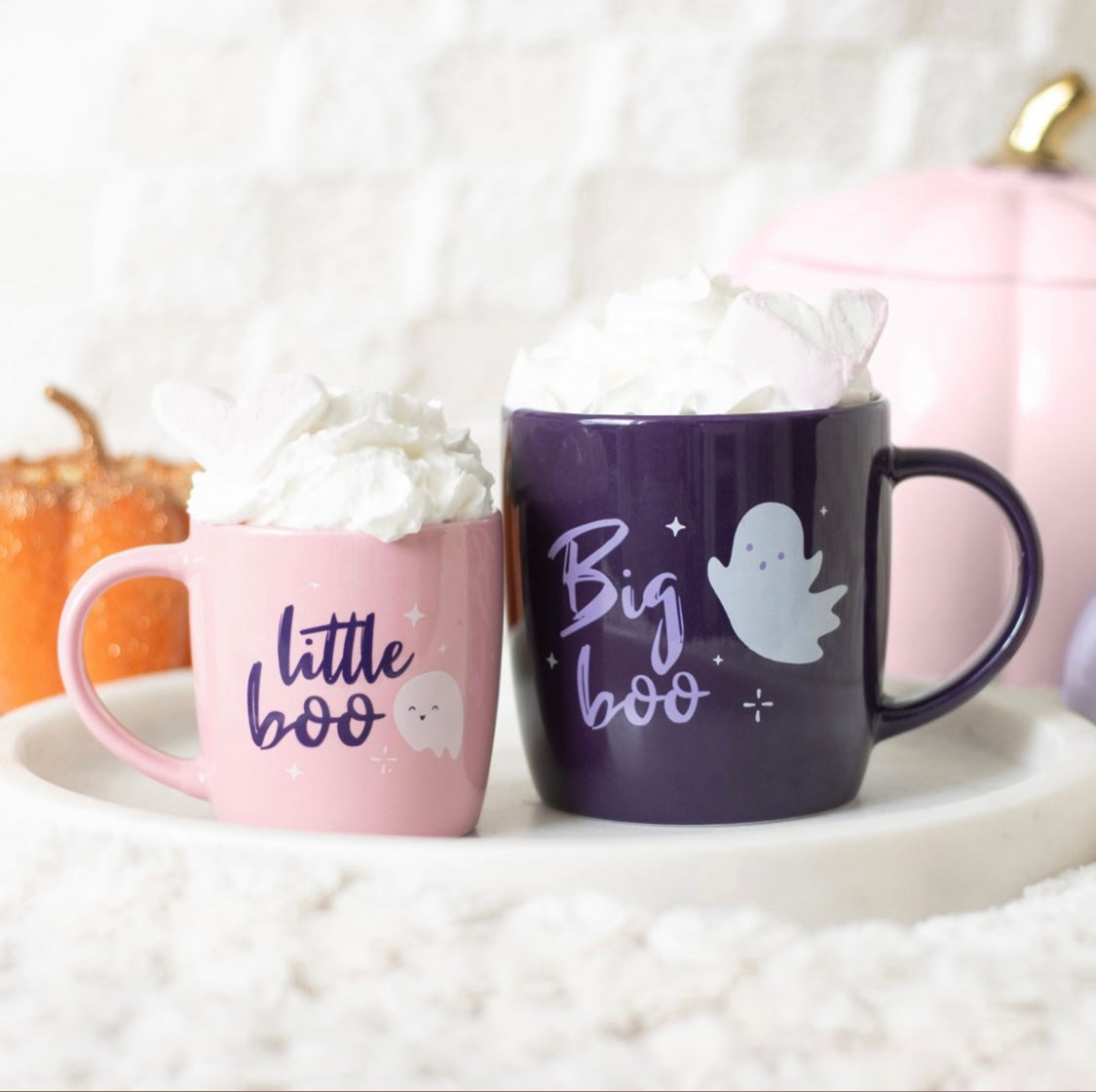 Big Boo and Little Boo mug set