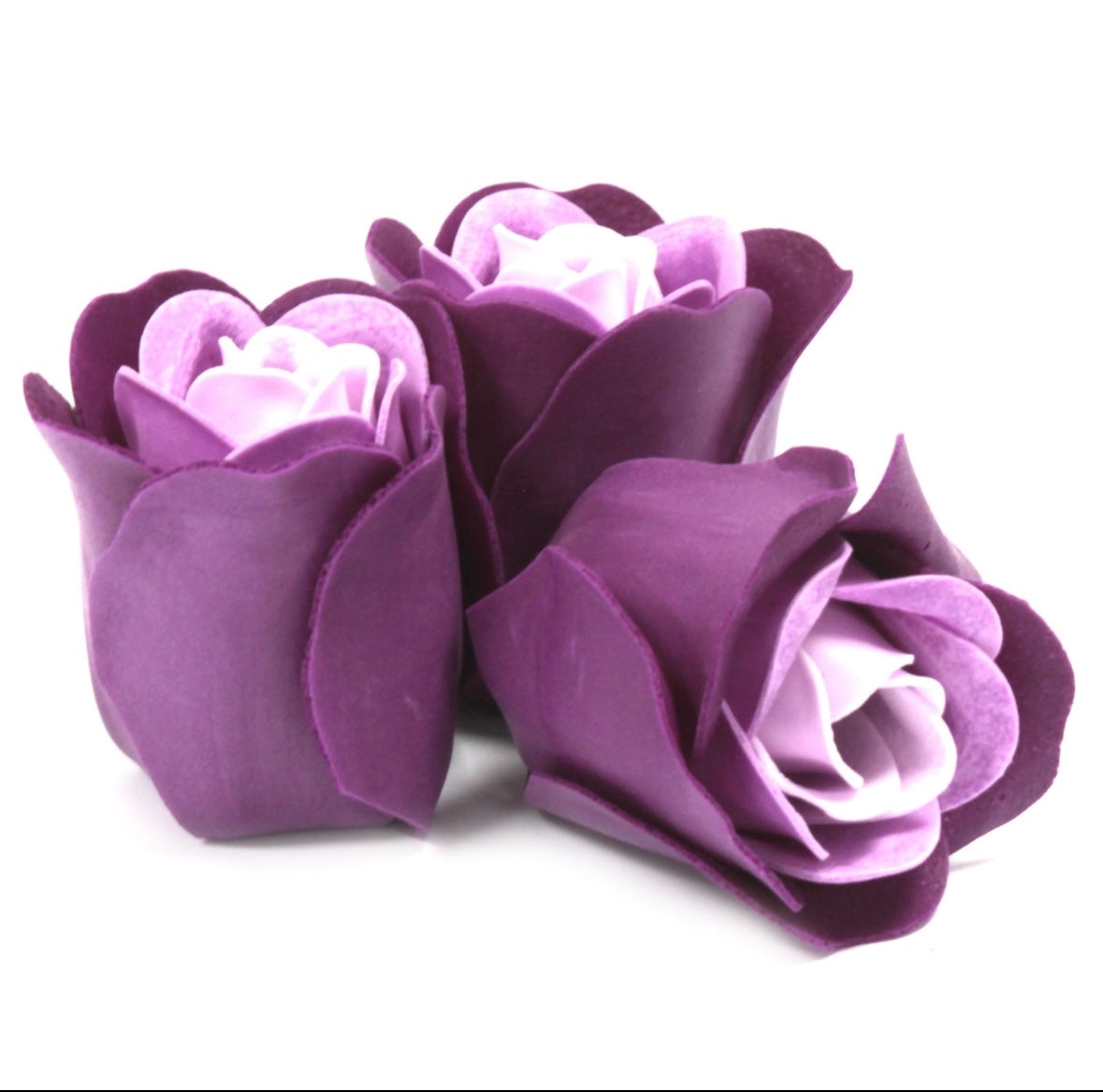 💜 Purple Soap Flower Heart Box – A Moment of Calm & Self Love